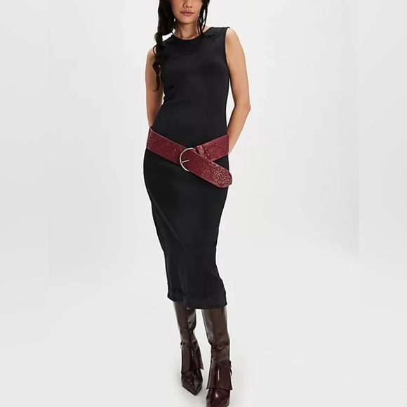 NWOT Free People, Tell Me About It Midi, Sz 6, in Black - Picture 2 of 8